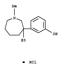 盐酸美普他酚; 3-(3-乙基六氢-1-甲基-1H-氮杂卓-3-基)苯酚盐酸盐