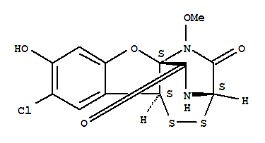 (3S,10bS)-9-氯-8-羟基-4-甲氧基-3,4-二氢-5H,10bH-5a,3-(环亚氨基亚甲基)[1]苯并呋喃并[2,3-f][1,2,4]二硫氮杂卓-5,12-二酮