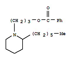 3-(2-己基哌啶)丙基苯甲酸酯