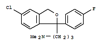 1-(4-氟苯基)-1-(3-二甲基氨基丙基)-5-氯二氢异苯并呋喃