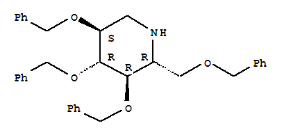 (2R,3R,4R,5S)-3,4,5-三(苄氧基)-2-[(苄氧基)甲基]哌啶