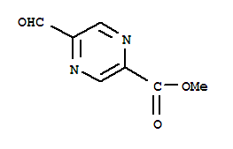 PYRAZINECARBOXYLIC ACID, 5-FORMYL-, METHYL ESTER (9CI)