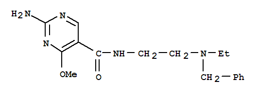 2-氨基-N-[2-(乙基-(苯基甲基)氨基)乙基]-4-甲氧基嘧啶-5-甲酰胺