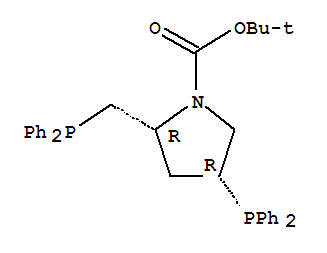 (2R,4R)-(+)-2-(二苯基膦基甲基)-4-(二苯基膦基)-N-(叔丁氧基羰基)吡咯烷