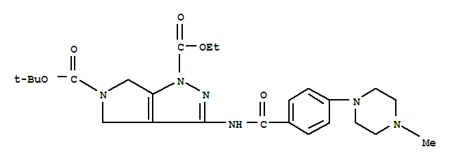 1-乙基氧基羰基-3-[4-(4-甲基-1-哌嗪)-苯甲酰基氨基]-5-boc-4,6-二氢-吡咯并[3,4-c]吡唑
