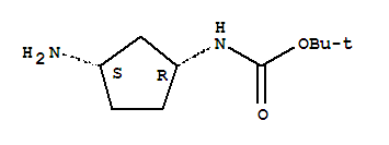 (1R,3S)-1-(Boc-氨基)-3-氨基环戊烷, 95%