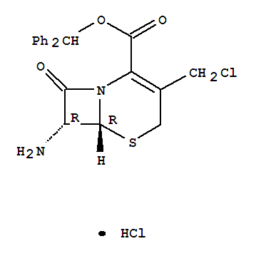 (6R,7R)-苄基 7-氨基-3-(氯甲基)-8-氧代-5-硫杂-1-氮杂双环[4.2.0]辛-2-烯-2-羧酸酯盐酸盐