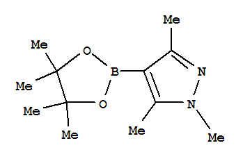 1,3,5-三甲基-1H-吡唑-4-硼酸频哪醇酯; 1,3,5-三甲基-4-(4,4,5,5-四甲基-1,3,2-二氧杂戊硼烷-2-基)-1H-吡唑
