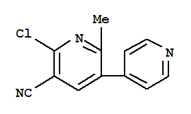 6-氯-2-甲基-3,4-联吡啶-5-甲腈