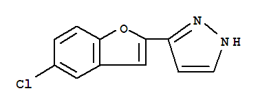 3-(5-氯-1-苯并呋喃-2-基)-1H-吡唑