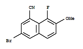 3-溴-8-氟-7-甲氧基-1-萘腈