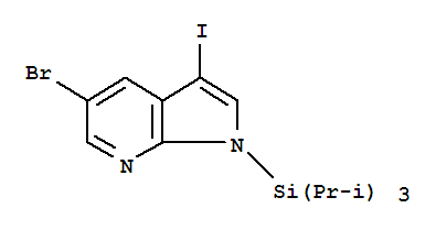 5-溴-3-碘-1-[三(1-甲基乙基)甲硅烷基]-1H-吡咯并[2,3-b]吡啶