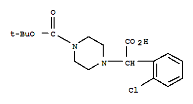 2-(4-Boc-哌嗪)-α-(2-氯苯基)乙酸