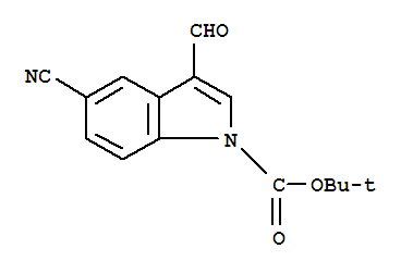 1-BOC-5-氰基-3-甲酰基吲哚