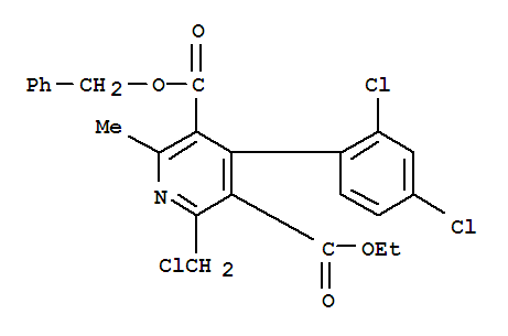 2-氯甲基-4-(2,4-二氯苯基)-6-甲基吡啶-3,5-二羧酸5-苄基3-乙基酯