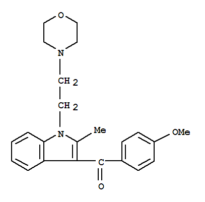 普拉朵林; (4-甲氧基苯基)-[2-甲基-1-(2-吗啉-4-乙基)吲哚-3-基]甲酮