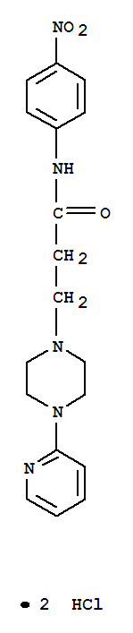 N-(4-硝基苯基)-4-(2-吡啶基)-1-哌嗪丙酰胺二氢氯负离子水合物