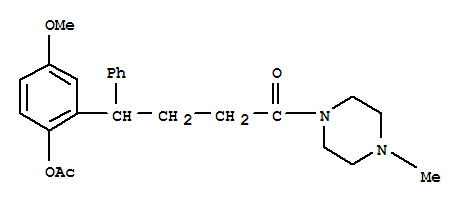 4-甲氧基-2-[4-(4-甲基哌嗪-1-基)-4-羰基-1-苯基丁基]苯基乙酸酯