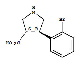 (3S,4R)-4-(2-溴苯基)吡咯烷-3-羧酸