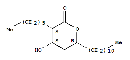 3-己基四氢-4-羟基-6-十一烷基-2H-吡喃-2-酮