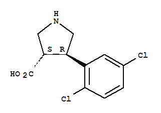 (3S,4R)-4-(2,5-二氯苯基)吡咯烷-3-羧酸