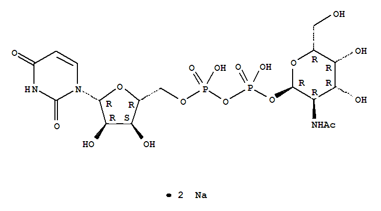 尿苷-5-二磷酸-N-乙酰基氨基半乳糖二钠盐
