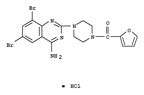 [4-(4-氨基-6,8-二溴喹唑啉-2-基)哌嗪-1-基]-呋喃-2-基甲酮盐酸盐