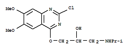 1-(2-氯-6,7-二甲氧基喹唑啉-4-基)氧基-3-(丙-2-基氨基)丙-2-醇