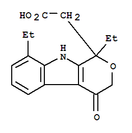 (1,8-二乙基-4-氧代-1,3,4,9-四氢吡喃并[3,4-b]吲哚-1-基)乙酸