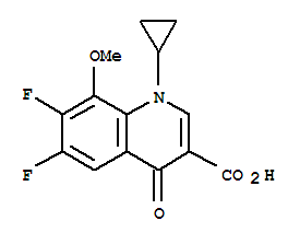 1-环丙基-6,7-二氟-1,4-二氢-8-甲氧基-4-氧代-3-喹啉羧酸 467015