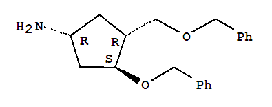 3-(苄氧基)-4-[(苄氧基)甲基]环戊烷胺