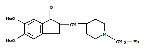 Donepezil impurity 16/1-Benzyl-4-(5,6-dimethoxy-1-oxoindan-2-ylindenemethyl)piperidine