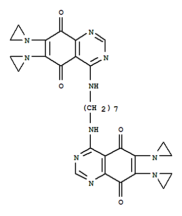 4,4'-(庚烷-1,7-二基二亚氨基)二[6,7-二(吖丙啶-1-基)喹唑啉-5,8-二酮]