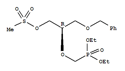 (R)-[[1-[[(甲基磺酰)氧]甲基]-2-苄氧基乙氧基]甲基]膦酸二乙酯