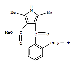 2,5-二甲基-4-[2-(苯基甲基)苯甲酰]-1H-吡咯-3-羧酸甲酯