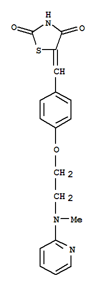 5-[[4-[2-(N-甲基-N-2-吡啶基)氨基]乙氧基]苯基]亚甲基]-2,4-噻唑烷二酮