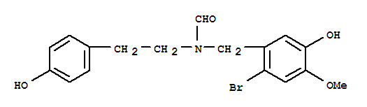 N-[(2-溴-5-羟基-4-甲氧基苯基)甲基]-N-[2-(4-羟基苯基)乙基]甲酰胺