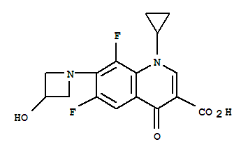 3-喹啉羧酸,  1-环丙基-6,8-二氟-1,4-二氢-7-(3-羟基-1-吖丁啶基)-4-羰基-