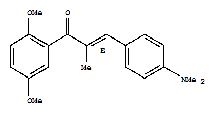 (2E)-1-(2,5-二甲氧苯基)-3-[4-(二甲氨基)苯基]-2-甲基丙-2-烯-1-酮