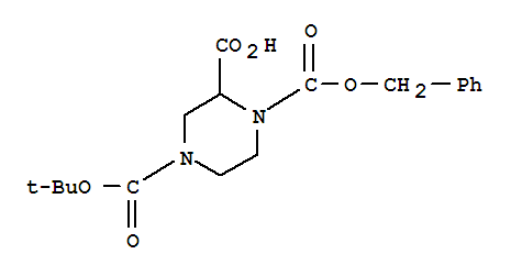 N-4-叔丁氧羰基-N-1-苄氧羰基-2-哌嗪羧酸