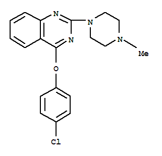 4-(4-氯苯氧基)-2-(4-甲基哌嗪-1-基)喹唑啉