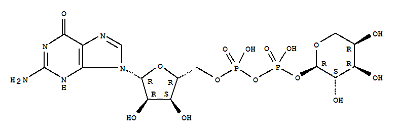 [(2R,3S,4R,5R)-5-(2-氨基-6-氧代-3H-嘌呤-9-基)-3,4-二羟基四氢呋喃-2-基]甲基[羟基-[(2R,3S,4R,5R)-3,4,5-三羟基四氢吡喃-2-基]氧基磷酰]磷酸氢酯