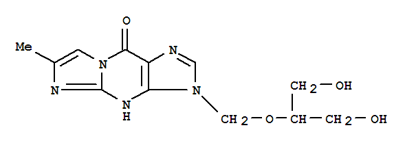 3,9-二氢-3-((1,3-二羟基-2-丙氧基)甲基)-6-甲基-9-羰基-5H-咪唑(1,2-a)嘌呤