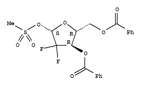 3,5-二-O-苯甲酰基-2-脱氧-2,2-二氟-1-O-苯甲酰基-D-呋喃核糖