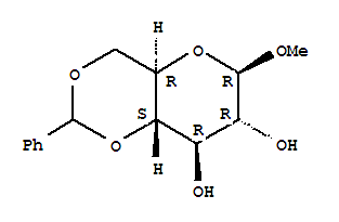 甲基 4,6-O-亚苄基-β-D-吡喃葡萄糖苷 345002