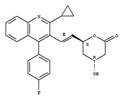 (4R,6S,E）-6-[2-环丙基-4-(4-氟苯基)-3-喹啉-基-乙烯基]-4-羟基-3,4,5,6-四氢-2H-吡喃-2-酮