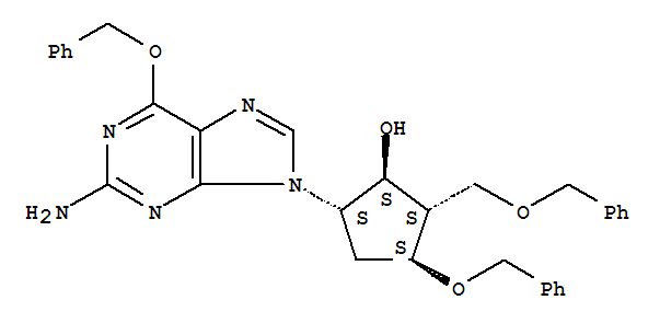 (1S,2S,3S,5S)-5-(2-氨基-6-苄氧基-9H-嘌呤-9-基)-3-苄氧基-2-苄氧基甲基环戊醇