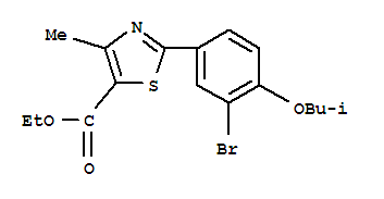 2-（3-溴4-异丁氧基苯基）-4-甲基噻唑-5-甲酸乙酯