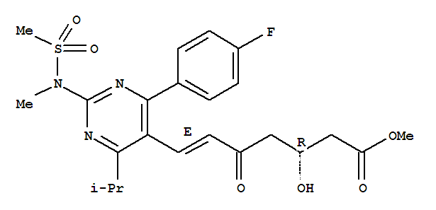 (+)-(3R)-7-[4-(4-氟苯基)-6-异丙基-2-(N-甲基-N-甲磺酰氨基)嘧啶-5-基]-3-羟基-5-氧代-(6E)-己烯酸甲酯
