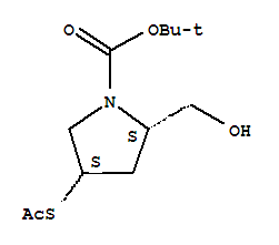 (2S,4S)-4-(乙酰基硫代)-2-(羟基甲基)-1-吡咯烷羧酸-1,1-二甲基乙酯